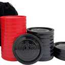 SEETOOOGAMES 24 Pieces 3 Inches Jumbo Replacement Checker Pieces Only-12red,12black