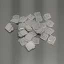 Hooks for Outdoor String Lights Clips: 50 Pack Square Clear Large Heavy Duty Light Hook Waterproof Adhesive Strips - Outside Hanging Rope Light Cable Cord Holders Organizer