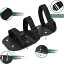 Lawn Aerator Shoes with Adjustable Strap and Heavy Duty Spikes for Grass Aerating Patio Garden One-Size-Fits-All Use for Yard Patio Lawn GardenBlack