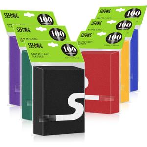 600 PCS Card Sleeves for MTG, TCG, 6 Colors Matte Card Sleeves Magic, Magic Card Sleeve, Card Protectors for MTG, TCG, Baseball, Trading, Game Cards