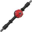 Metal Front & Rear Portal Axle Set Upgrades Parts Compatible with WPL C14 C24 C34 C44 B14 B24 1/16 RC Car (Black)