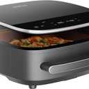 Extra Large Air Fryer,11-IN-1 6 QT 450F Air Fryer with Superior Airflow, Dual Heat Source Technology, Smart Digital Wide Fryer with Basket, Fits a 12" Pizza or 33 Chicken Wings