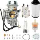 ATRACYPART Carburetor Carb for 2001-2005 & 2010-2012 Polaris Sportsman 500 4X4 HO | 1997-2009 Polaris scrambler 500 4x4 | 2000-2002 Polaris Trail Boss 325 with Fuel Pump & Air Filter