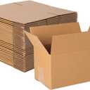 40 pack 7x5x4 inch Cardboard Box Mailers, Kraft Corrugated mailer Small Shipping Boxes For Small Business, Mailing Packing and Storage