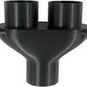 2.5in Heavy-Duty Wet Dry Vacuum Y Splitter with Blast Gate Dual Hose Shop Vac Adapter Compatible with Craftsman Ridgid Wet/Dry Vacuums