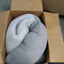 Plufl Hugl Cooling Body Pillow for Adults, U Shaped Pregnancy Pillow, Grey, Large