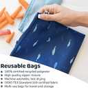 2 Pcs Wet Bags Waterproof Reusable Zippered Pocket Cloth Diaper Wet Dry Bags for Travel Beach Pool Swim, Baby Diapers,Gym Yoga Wet Clothes,Swimsuit, Water Wipes