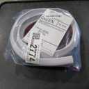 Vinyl Door Threshold Flooring Transition Strip Self Adhesive Carpet Edging Strip for Laminate Doorway Edge Threshold from 1/5" to 2/5" (Beige Wood Grain, 3.3 Ft)