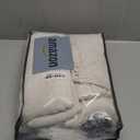 Pinch Pleated Linen Curtains 96 Inches Long for Living Room Bedroom, Light Filtering Boho Window Drape 96 inch 2 Panels Burgs with Hooks&Rings 8ft Cream Birch Sliding Glass Door Sheer Curtain Decor