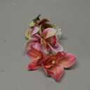 3 PCS Hawaiian Flower Hair Clips for Women Artificial Orchid Hair Barrettes Hibiscus Flower Hair Clips for Wedding Bridal Beach Party(Pink+Rose+Green)