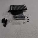 AISITIN 8W Solar Water Fountain with Colorful LED Lights & 3000mAh Rechargeable Battery, Remote Control Solar Fountain Pump with 16 Nozzles and Charging Cable for Garden, Bird Bath, Pond and Outdoor (Black)