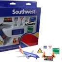 Daron Southwest Airlines Airport Playset with Die-Cast Metal Model Airplane with Plastic Parts, Cars and Transportation Toys for Kids Ages 3+