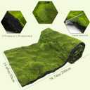 FAICOIA Fake Moss Rug Table Runner Green Moss Roll for Fairy Gardens Grass Wedding Woodland Table Decor Artificial Moss for Indoor Plants Crafts 20" x 79" Green Moss for Decorating Wall 50 x 200cm