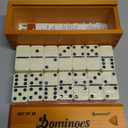 Queensell Jumbo Dominoes Set for Adults and Kids  Domino Set for Classic Board Games  Jumbo Dominoes Double 6 for Travel Games  Dominos Set for Adults 28 Tiles