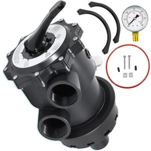 SP071620T 2'' Top-Mount Multiport Valve, Compatible with Hayward Pro Series S270T2 / S310T2 / S360T2 Sand Filters, with Clamp & O-Ring