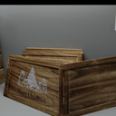 40" Wood Christmas Tree Collar, XL Hexagon Xmas Bottom Cover, Rustic Vintage Skirt for 7.5-11 ft Christmas Tree, Wooden Xmas Oversized Holiday Decor for Home Festive Party(Brown,Cute)