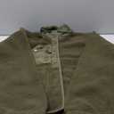 ReachMe Womens Sherpa Jacket Casual Lapel Button Down Cropped Fuzzy Fleece Jackets Long Sleeve Winter Coats with Pockets (Small, Army Green)