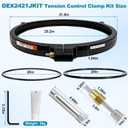 DEX2421JKIT Tension Control Clamp Kit with DEX2422Z2 Metal Reinforced Tank Seal Gasket & DEX2400K Filter Tank O-Ring Compatible with Hayward Swim-Clear & Pro-Grid DE Pool Filters(2007+) Pool Filters