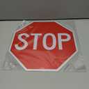 2-pack Stop Signs Red Stop Signage Aluminum Traffic Sign Warning Sign with 2 Pre-drilled Mount Holes, 30 X 30 cm