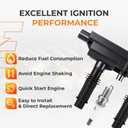 Autoexact Ignition Coil Pack and Iridium Spark Plugs Kit Fit for Chevy 2011-2015 Cruze 2015-2021 Trax 2012-2020 Sonic Cruze Limited Buick 2013-2021 Encore 1.4L, #UF669 2667 1 Set