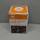 GIGALUMI 8 Pack Solar Outdoor Hanging Lights - Warm White LED, Water Resistant, Glass, Rechargeable Battery