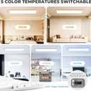 1x4 LED Flat Panel Light Surface Mount 4 Pack,5CCT Selectable,White