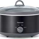 Kenmore 5 Quart Slow Cooker - Crock pot with Programmable Settings,Digital Controls, Large Capacity for Family Meals, Dishwasher-Safe Stoneware, Warm Rice & Sous Vide Stew