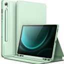 JETech Case for Samsung Galaxy Tab S10 Lite / S10 FE / S9 FE 10.9-Inch with S Pen Holder, Slim Folio Stand Protective Tablet Cover, Multi-Angle Viewing (Mint)