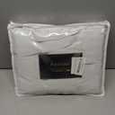 Anytime Home Curtains Blackout and Sheer Layered Solid Window Curtain Panel Pair with Grommet Top, 52Wx72L,Greyish White