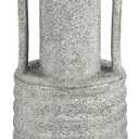 Hollyone Large Vintage Ceramic Vase with 2 Handles, 15.6" Tall Gold-Toned Antique Rustic Decorative Floral Grey Vases for Flowers Home Table Centerpiece Shelf Living Room Entryway Farmhouse Decor