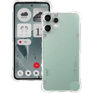 Foluu Clear Case for Nothing CMF Phone 2 Pro - Slim Fit Scratch Resistant TPU Silicone Reinforced Corners Protective Cover for Nothing CMF Phone 2 Pro 2025
