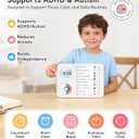 3-in-1 Visual Timer & ADHD Tool for Kids – ADHD Task Timer for Adults with Visual Schedule, Chore Chart & Planning Board for Home, School, Classroom, Work (White)
