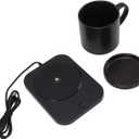 Coffee Cup Warmer, USB Powered Mug Heater with 3 Temperature Settings, 55 Adjustable Milk Warmer for Home & Office Desk Use, Black