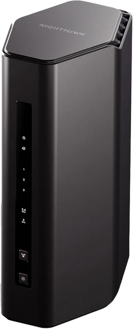 NETGEAR Nighthawk Dual-Band WiFi 7 Router (RS140) - Router Only, BE5000 Wireless Speed (up to 5.0 Gbps) - Covers up to 2,250 sq. ft., 80 Devices - 2.5 Gig Internet Port Free Expert Help