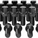 14x1.25 OEM Lug Bolts Fit for BMW 2-Series 3-Series 4-Series 5-Series 6-Series 7-Series X1 X2 X3 X4 X5 X6 M3 M4 M5 M6 i3 i8, M14x1.25 Lug Bolts Black 20PC 28mm Shank Length Conical Seat