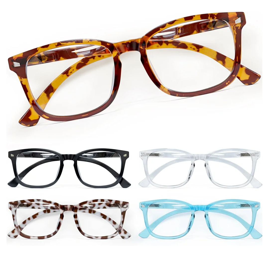 CCVOO Reading Glasses for Women/Men, Eyeglasses, Blue Light Readers for Women/Men, Computer Eye Glasses, Cheaters