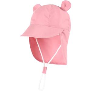 Baby Toddler Sun Hat Beach Hat for Boys and Girls UPF 50+ (2-4T, Pink)
