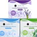 4 x Suds Life Laundry Detergent Sheets (60 Sheets) Ocean Breeze, Lavender, Rainforest - Portable, Concentrated Laundry Detergent (Up to120 Loads) (Rainforest)
