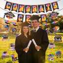 baotongle 15pcs Graduation Decorations 2026 Banner Themed Set Congrats Grad Banner Streamers Kit Complete Party Supplies for High School College Celebrations