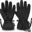 Andake Waterproof &Breathable Kids Snow Gloves, Toddler Winter Warm Ski Gloves for 2-4Y Boys Girls