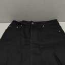 ELLEVEN Denim Skirt with Shorts Mini Skort - Casual Jean Skirts with Raw Hem & Pockets (Small)