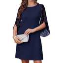 RUMIA Birthday Dresses for Women 2026 Vestidos Elegantes de Mujer Formal Lace Blue 2XL