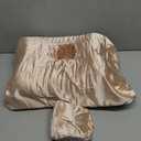 USlixury Piercing Pillow - Ear Piercing Pillow with Foam Plug, 18x12 Large Donut Plilow with 4.7x3.2 Off Center Ear Hole, Adjustable Peircing Plilow for Side Sleeper, CertiPUR-US Memory Foam,Champagne