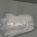 H.VERSAILTEX White Natural Linen Curtain Panels Energy Efficient Semi - Sheers Linen Curtains/Nickel Grommet Window Treatments Panels/Drapes (Set of 2, 52 by 96 Inch, Pure White)