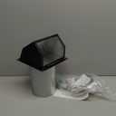 6 Inch Hooded Wall Vent with Screen and Damper,Wall Exhaust Vent Cover Cap,Dryer Vent Cover Outside,External Extractor Wall Vent Hood for House Kitchen Range Hood Air Ventilation Black