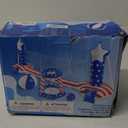 Gardentime Inflatable Volleyball Net and Basketball Hoops Pool Floating Toys Swimming Water Games for Adults and Kids 8-12 Teens Volleyball Court (122x25x40) American Flag Summer Floaties