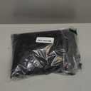 MIULEE Pack of 2 Luxury Faux Fur Fluffy Throw Pillow Covers Set Soft Deluxe Winter Decorative Plush Fleece Pillowcases for Cushion Couch Sofa Bedroom Home 20 x 20 Inch Black