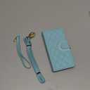 for Samsung Galaxy S25 Wallet Case, Magnetic Snap Flip Leather Cover with Credit Card Holder Stand WristbandSamsung S25 Protective Phone Case for Women Mint Green