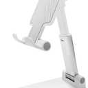 waymore Adjustable Cell Phone Stand, Phone Stand, iPhone Holder for Desk, Height Adjustable Cell Phone Holder Portable Cellphone Cradle Desktop Dock Stand for Smart Phones, iPad Tablet and E-Reader