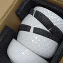 26oz Ceramic Cereal Bowls, Embossed Cereal bowls Set of 4, Large Soup Bowls Wide Anti-Slip Base, Dishwasher & Microwave Safe, 6 inch Stoneware Soup Bowls, Housewarming Gift, Arctic white